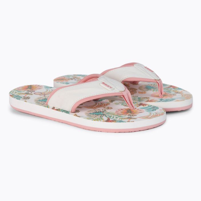 Damen-Flip-Flops ROXY Coastin Print 2021 white/pink 5