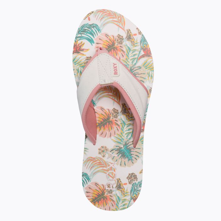 Damen-Flip-Flops ROXY Coastin Print 2021 white/pink 6