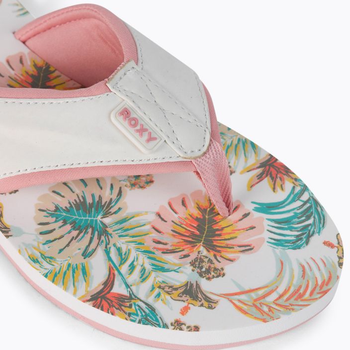 Damen-Flip-Flops ROXY Coastin Print 2021 white/pink 7