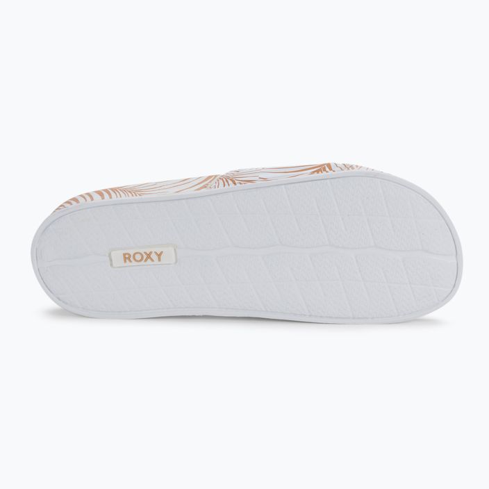 Damen-Flip-Flops ROXY Slippy Printed 2021 white/tan 4