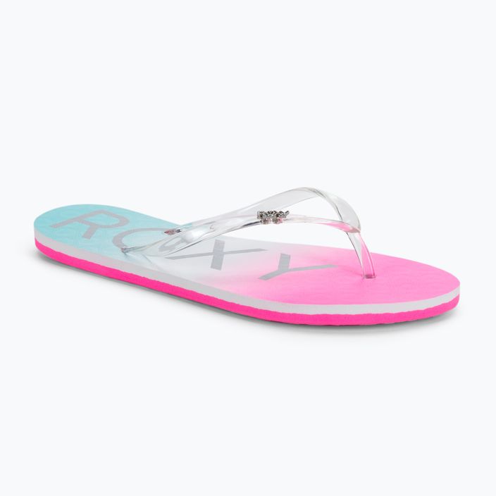 Damen-Flip-Flops ROXY Viva Jelly 2021 white/crazy pink/turquoise