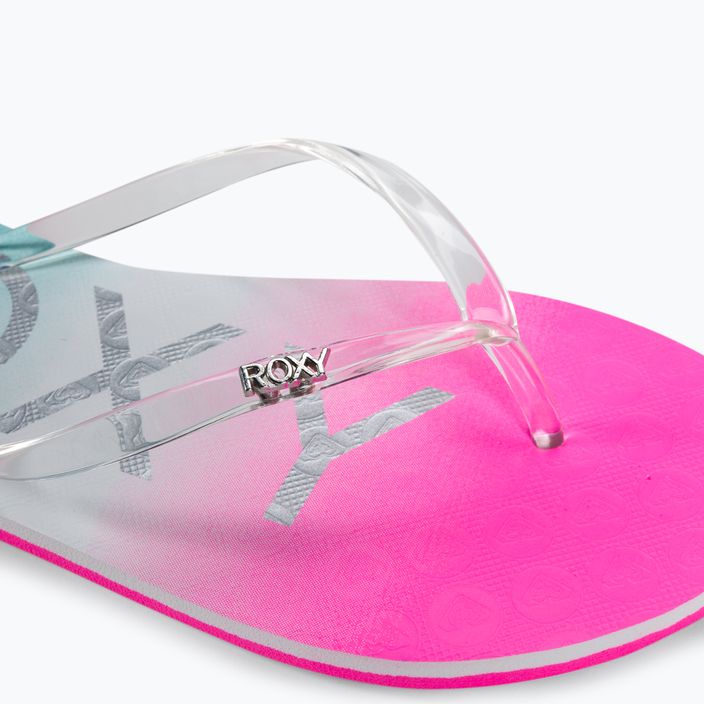 Damen-Flip-Flops ROXY Viva Jelly 2021 white/crazy pink/turquoise 7