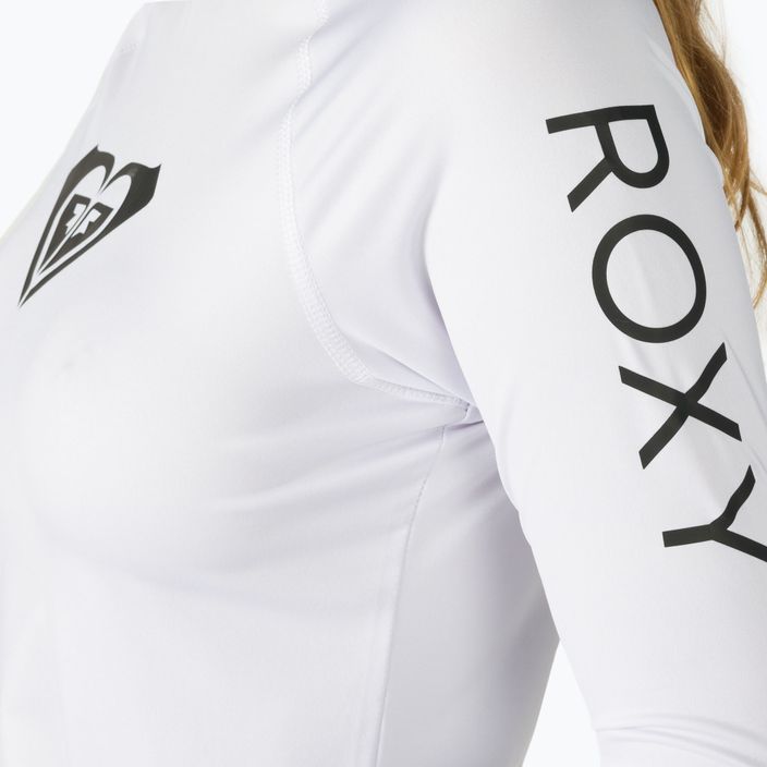 Schwimm-Langarmshirt für Frauen ROXY Whole Hearted 2021 bright white 5