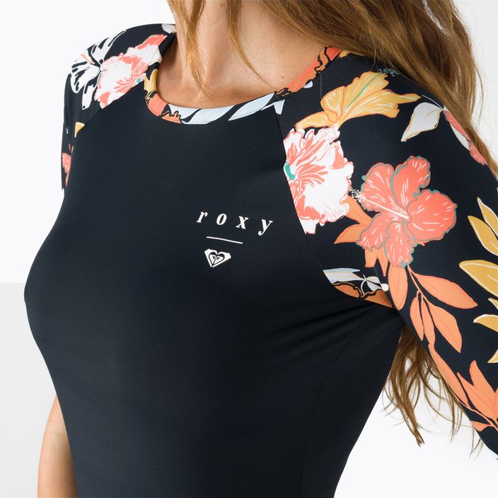 Frauen-T-Shirt zum Schwimmen ROXY Beach Classics 2021 anthracite/island vibes 5