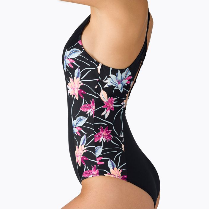 Einteiliger Badeanzug für Damen ROXY Active 2021 anthracite/floral flow 4