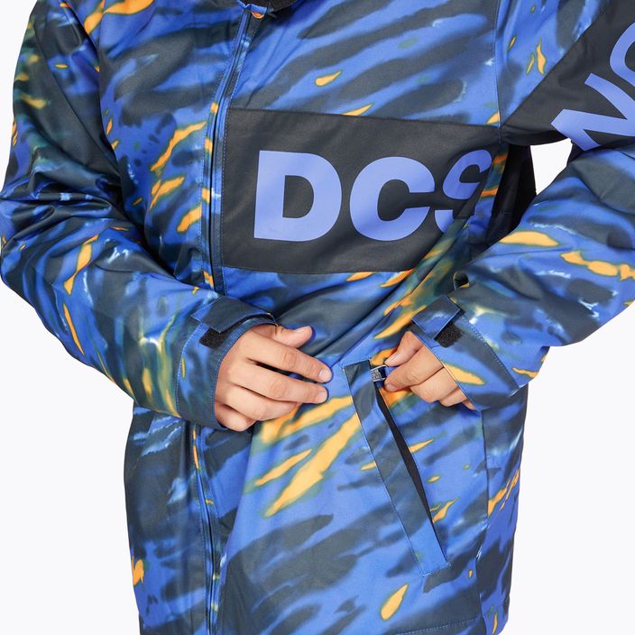 Snowboardjacke für Männer DC Propaganda angled tie dye royal blue 6