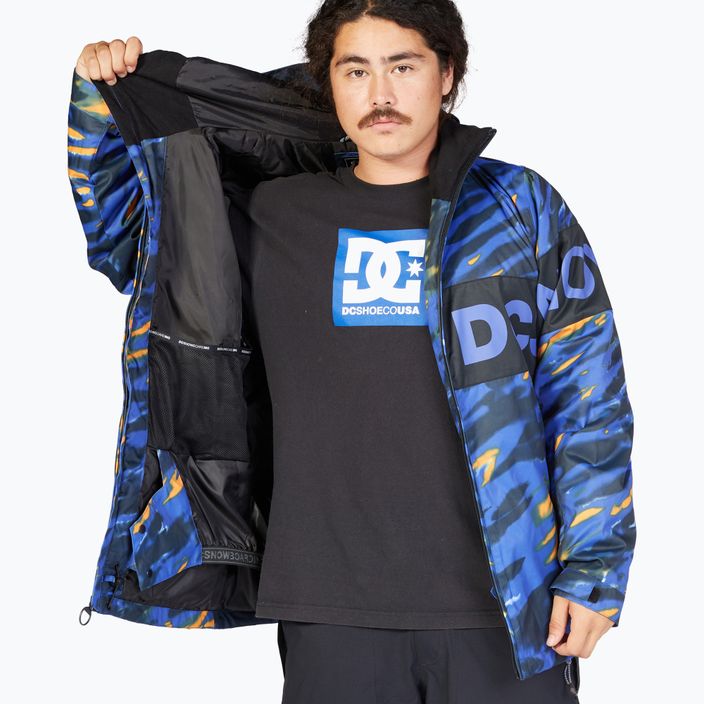 Snowboardjacke für Männer DC Propaganda angled tie dye royal blue 8