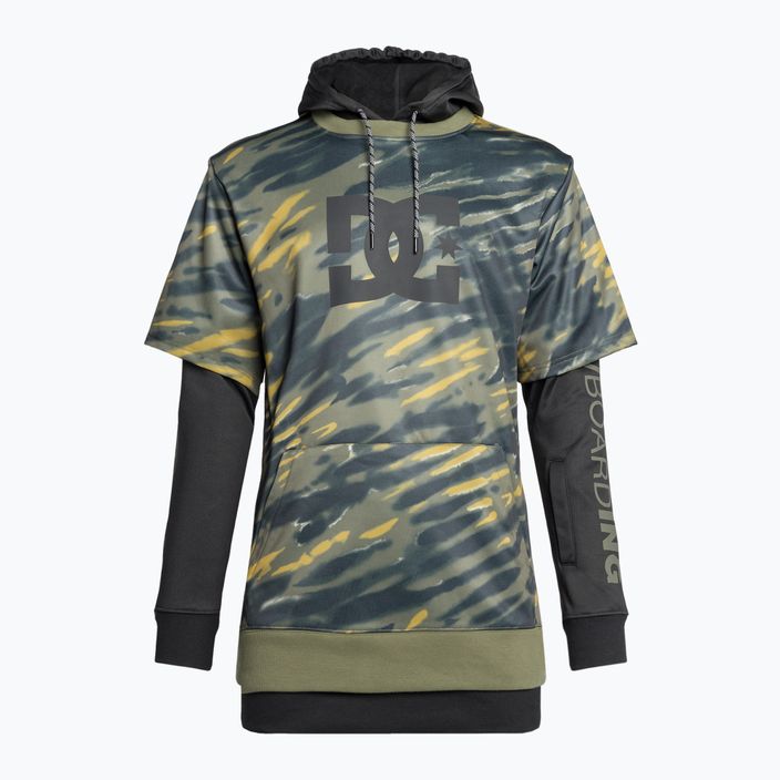 Snowboard-Sweatshirt für Männer DC Dryden angled tie dye ivy green 7