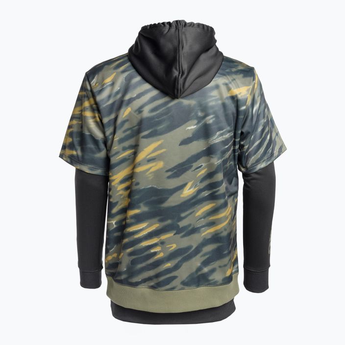Snowboard-Sweatshirt für Männer DC Dryden angled tie dye ivy green 8