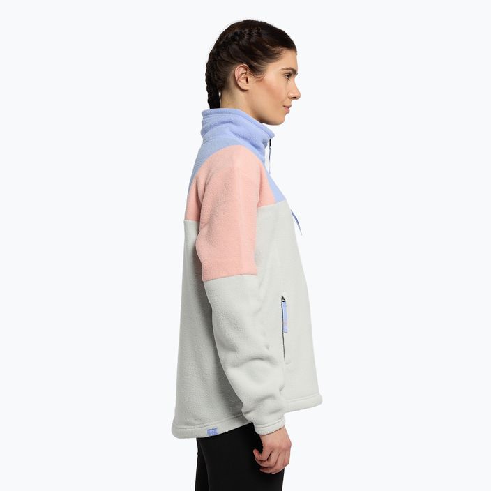 Snowboard-Sweatshirt für Frauen ROXY Chloe Kim Layer 2021 heather grey 3