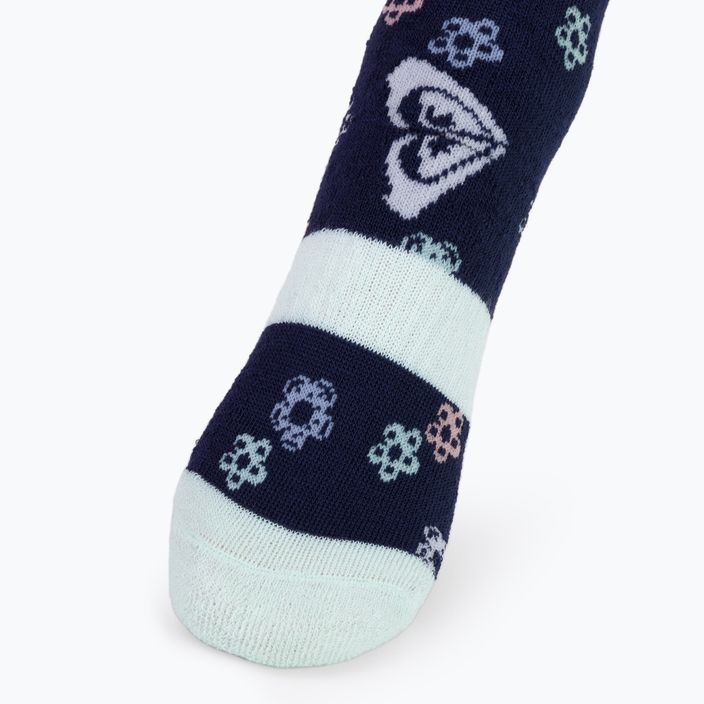 Snowboard-Socken für Kinder ROXY Frosty 2021 medieval blue neo logo 3