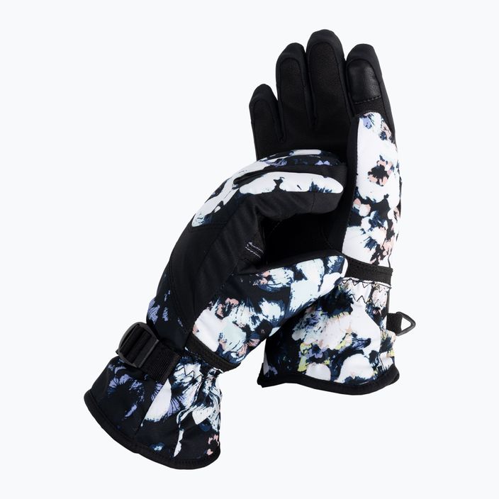 Snowboard-Handschuhe für Kinder ROXY Jetty 2021 true black black flowers
