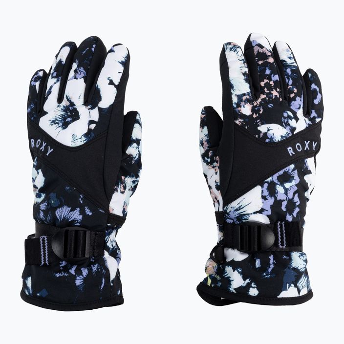 Snowboard-Handschuhe für Kinder ROXY Jetty 2021 true black black flowers 2