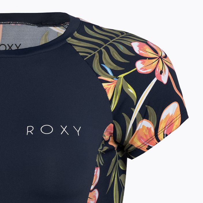 Frauen-T-Shirt zum Schwimmen ROXY Printed 2021 mood indigo tropical depht 3