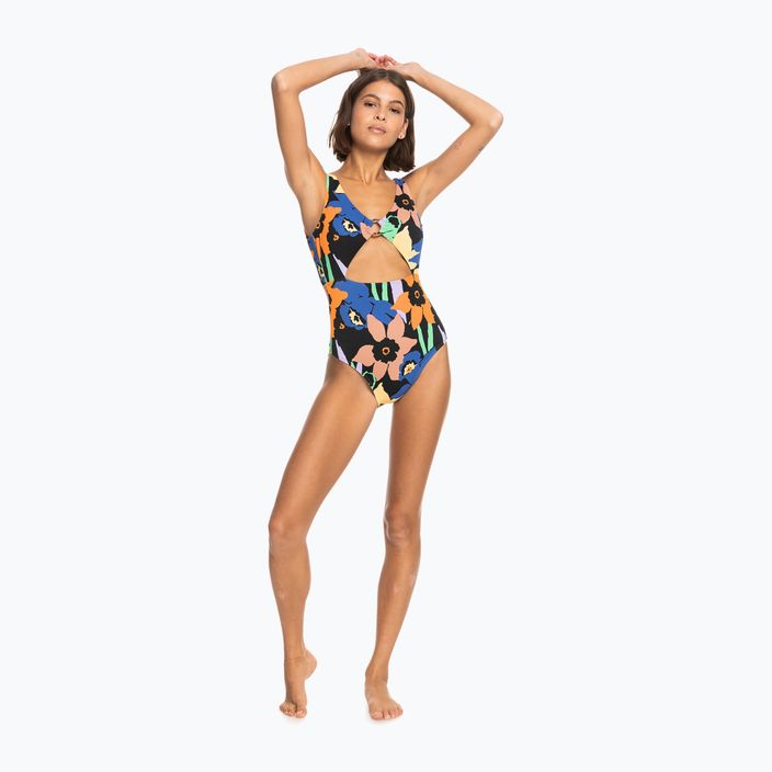 Einteiliger Badeanzug für Damen ROXY Color Jam 2021 anthracite flower jammin 8
