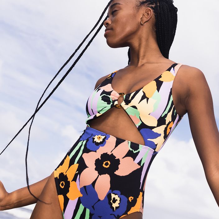 Einteiliger Badeanzug für Damen ROXY Color Jam 2021 anthracite flower jammin 10