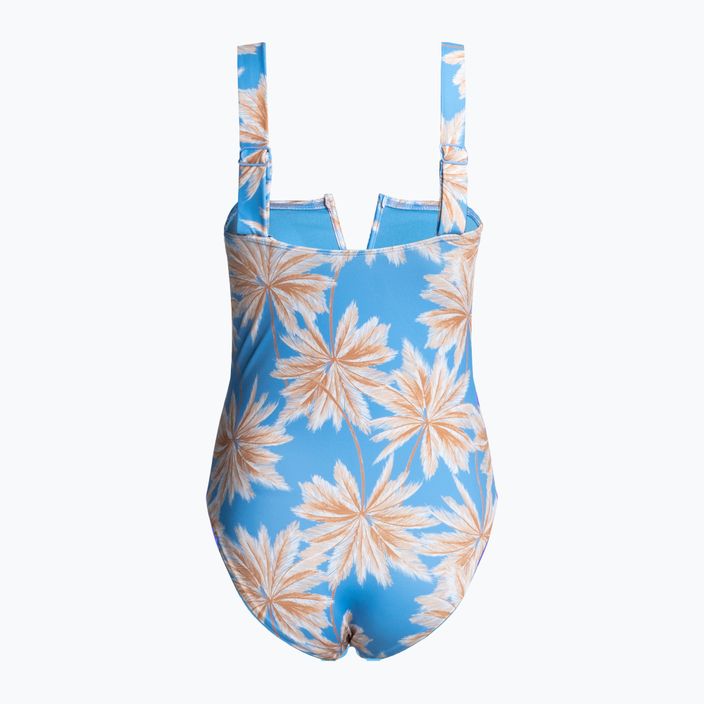 Einteiliger Badeanzug für Damen ROXY Love The Coco V D-Cup 2021 azure blue palm island 2