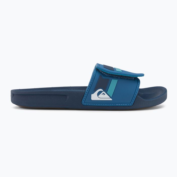 Herren-Flip-Flops Quiksilver Rivi Slide Adjust blue/blue/green 2