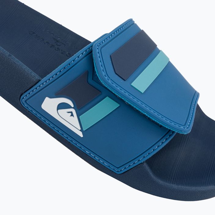 Herren-Flip-Flops Quiksilver Rivi Slide Adjust blue/blue/green 7