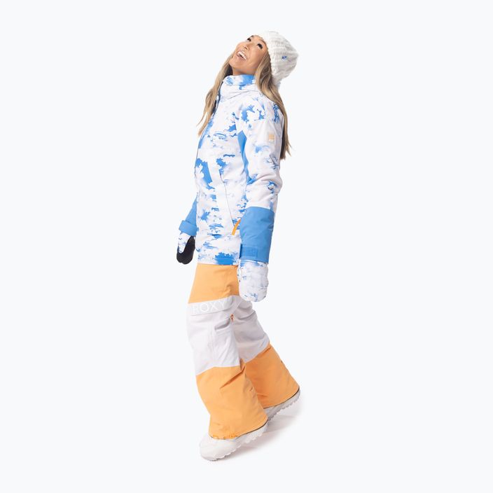 Damen Snowboardjacke ROXY Chloe Kim azurblau Wolken 6