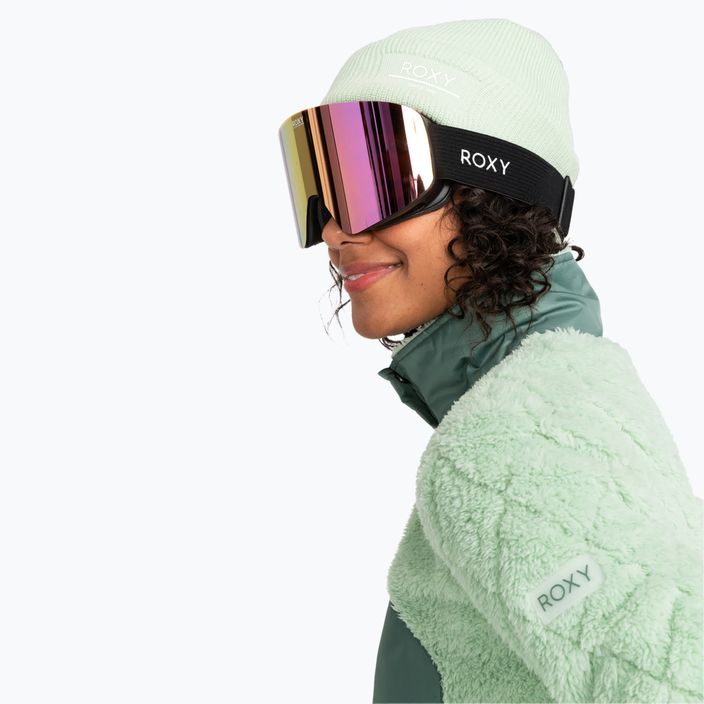 Damen Snowboardbrille ROXY Fellin Color Luxe schwarz/clux ml hell lila 10