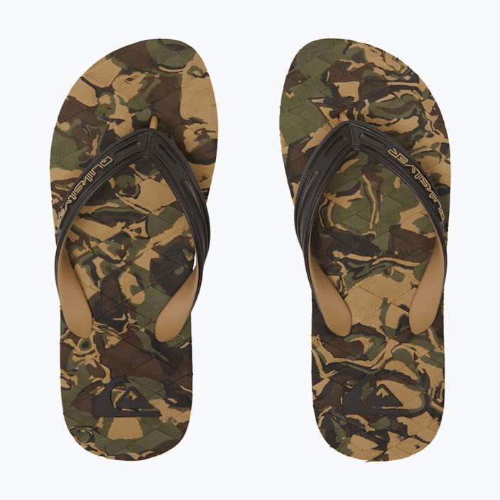 Herren Quiksilver Oahuey grün 2 Flip Flops 8