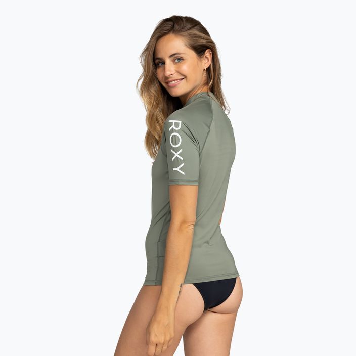 Damen Schwimm-T-Shirt ROXY Whole Hearted agave grün 4