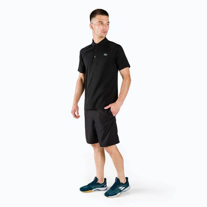 Lacoste Herren Tennishemd schwarz DH3201 2