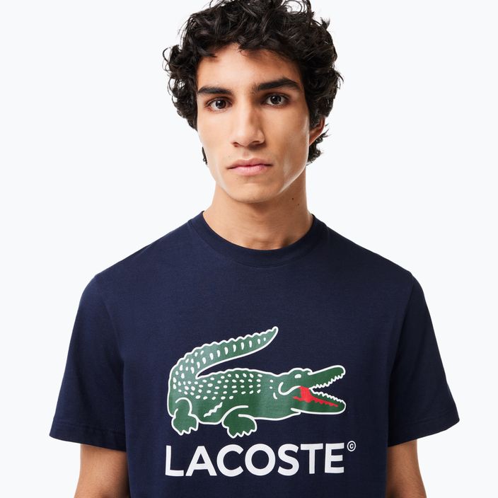 Lacoste Herren-T-Shirt TH1285 navy blau 4