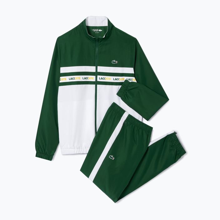Lacoste Herren Tennis Trainingsanzug WH7567 grün/weiß 5