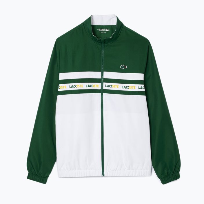 Lacoste Herren Tennis Trainingsanzug WH7567 grün/weiß 6