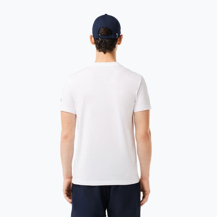 Lacoste Tennis X Novak Djokovic weißes T-shirt + Kappe Set 2