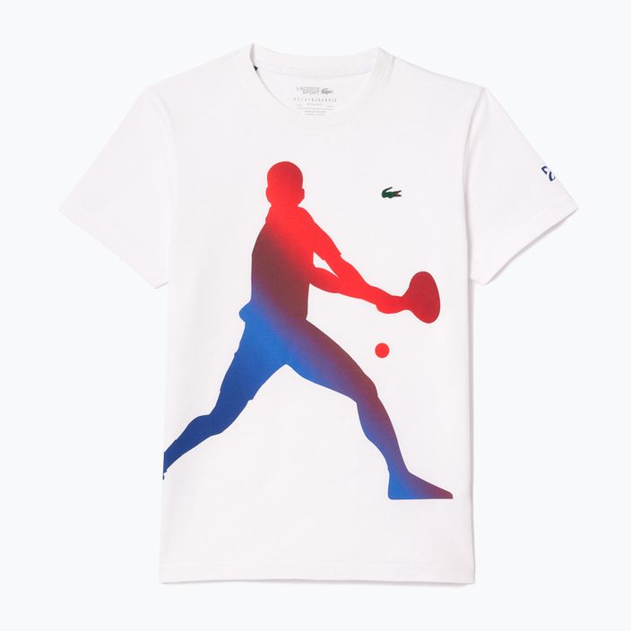 Lacoste Tennis X Novak Djokovic weißes T-shirt + Kappe Set 4