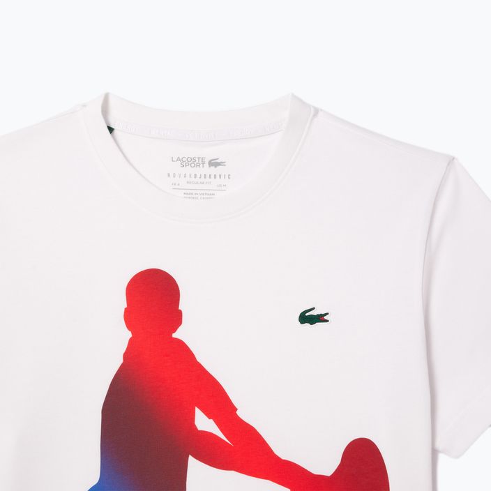 Lacoste Tennis X Novak Djokovic weißes T-shirt + Kappe Set 5