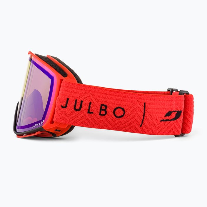 Julbo Quickshift Reactiv Polarisierte Skibrille rot/blinkend blau 4