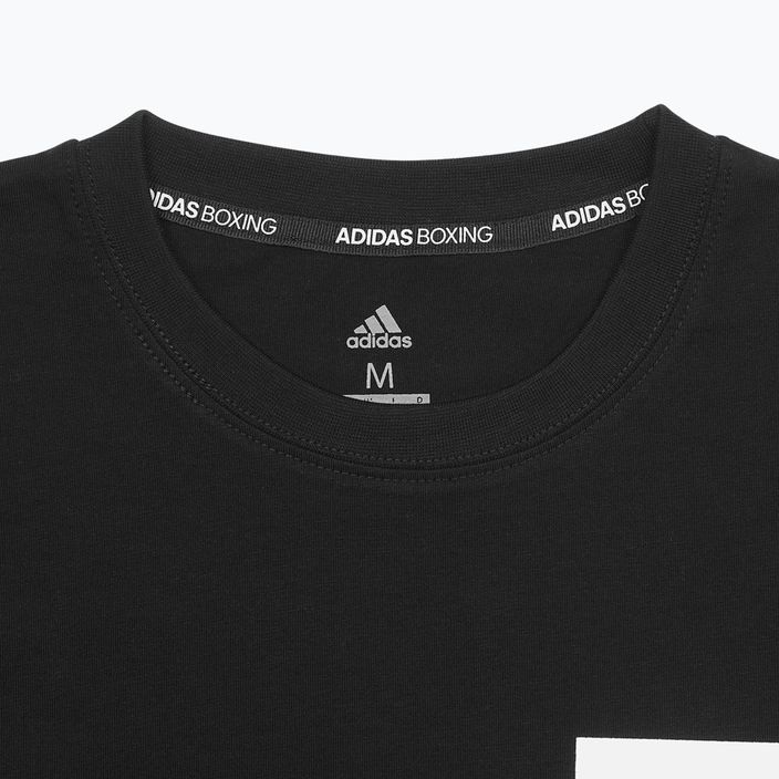 Herren adidas Boxing T-Shirt schwarz/weiß 6