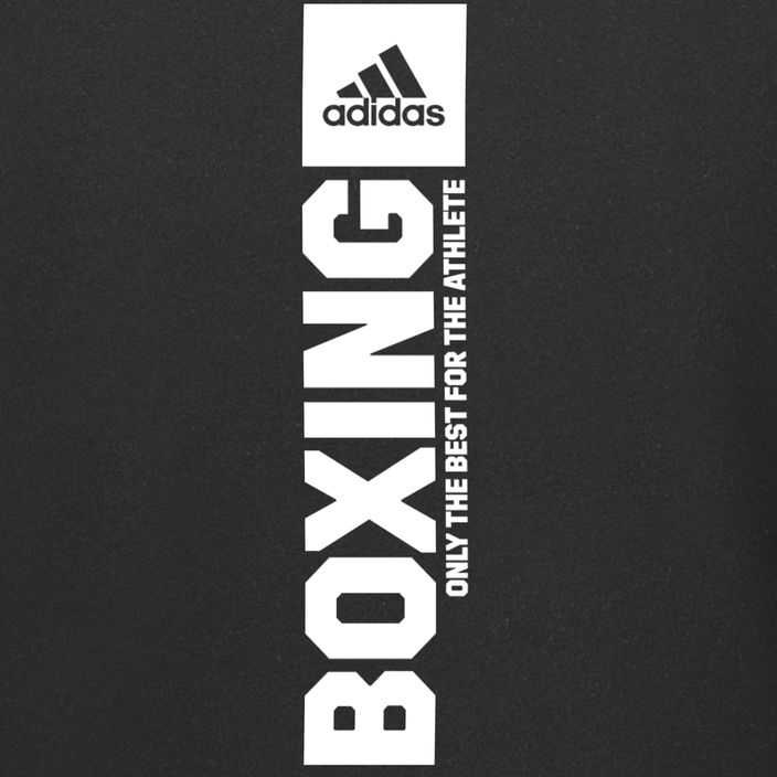 Herren adidas Boxing T-Shirt schwarz/weiß 7