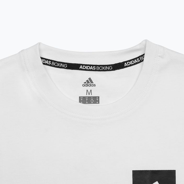Herren adidas Boxing T-Shirt weiß/schwarz 3