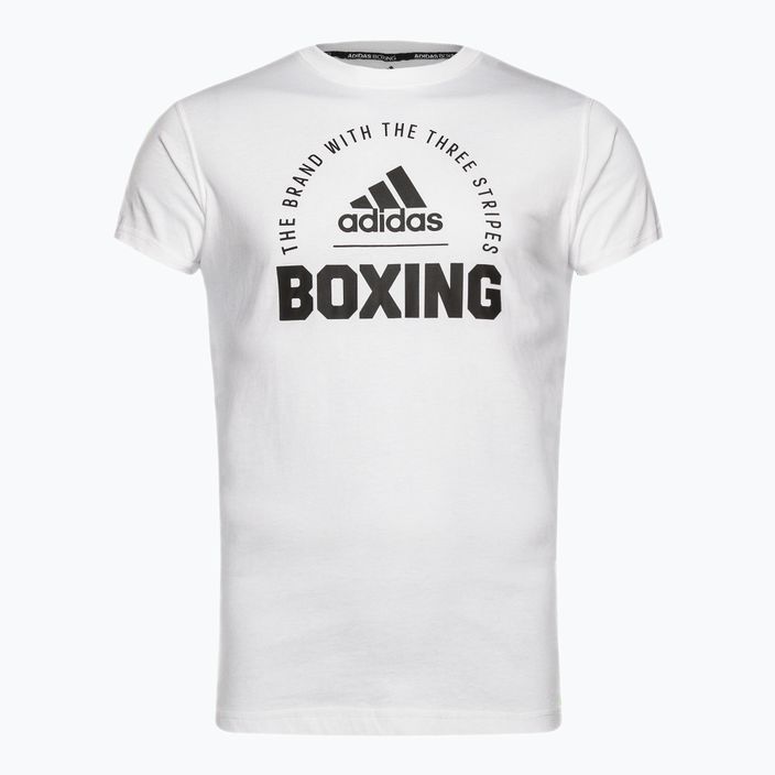 Herren adidas Boxing T-Shirt weiß/schwarz