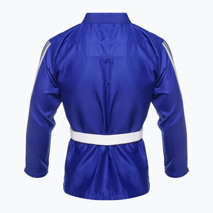 GI für brasilianisches Jiu-Jitsu adidas Rookie blau/grau 3