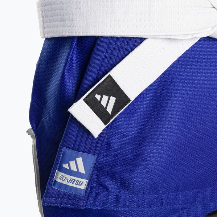 GI für brasilianisches Jiu-Jitsu adidas Rookie blau/grau 7