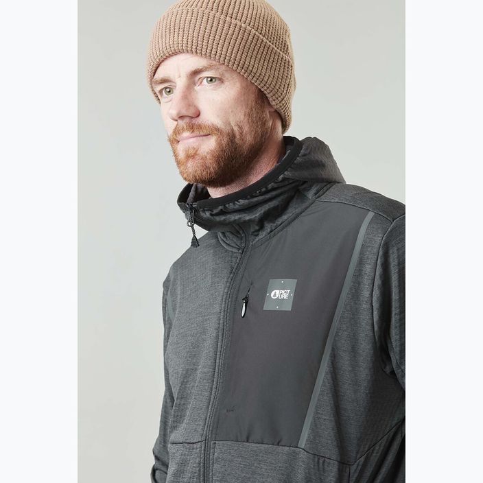 Men's Picture Bake Grid Ski-Sweatshirt schwarz SMT101-C 4