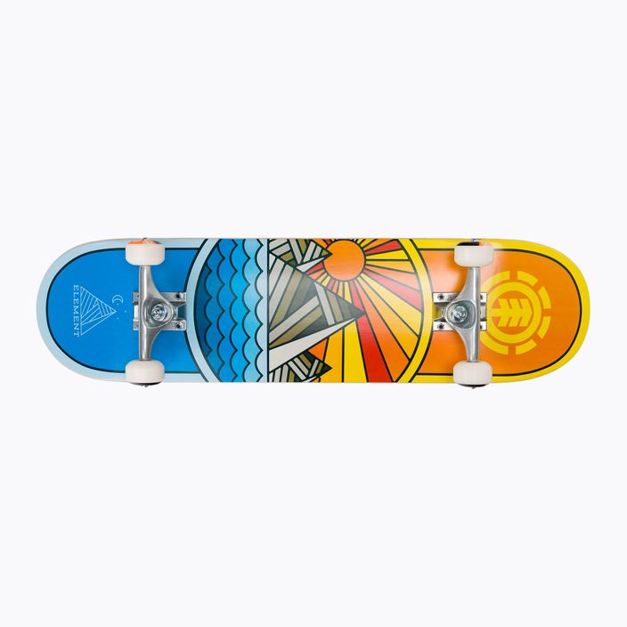 Element klassische Skateboard Rise And Shine orange und blau 531586856