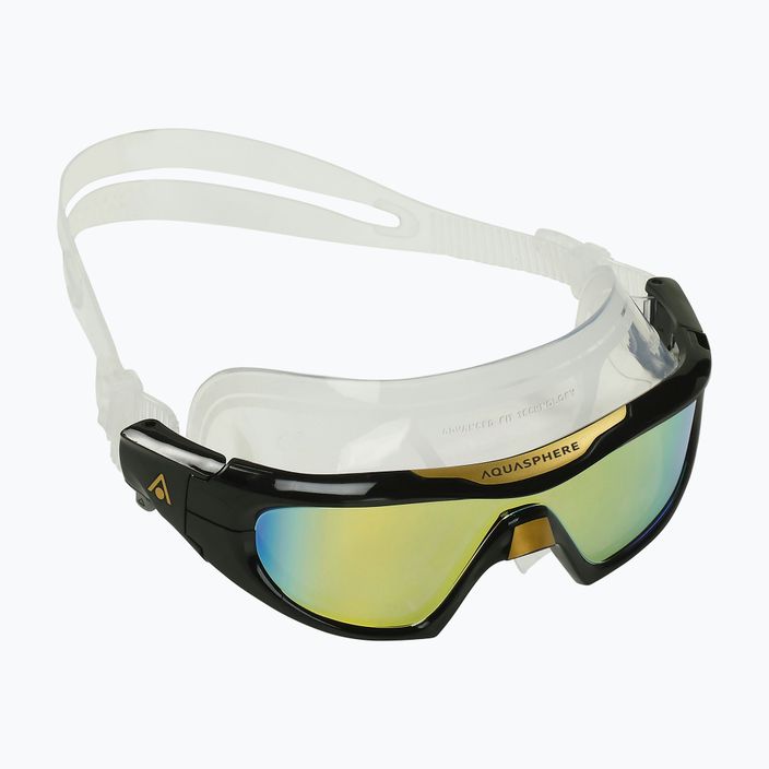 Aquasphere Vista Pro transparent/gold Titan/Spiegel Gold Schwimmmaske MS5040101LMG 3