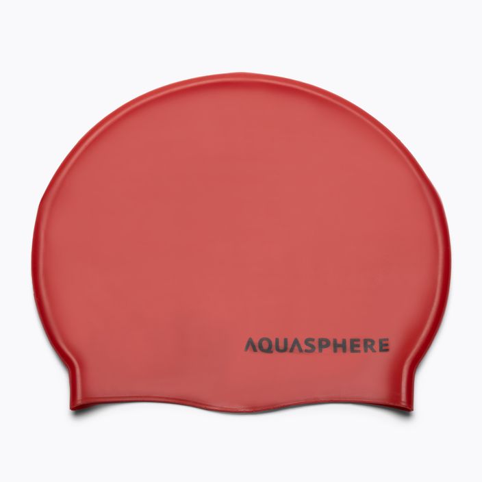Aqua Sphere Schlichte Silikon-Schwimmkappe rot SA212EU0601