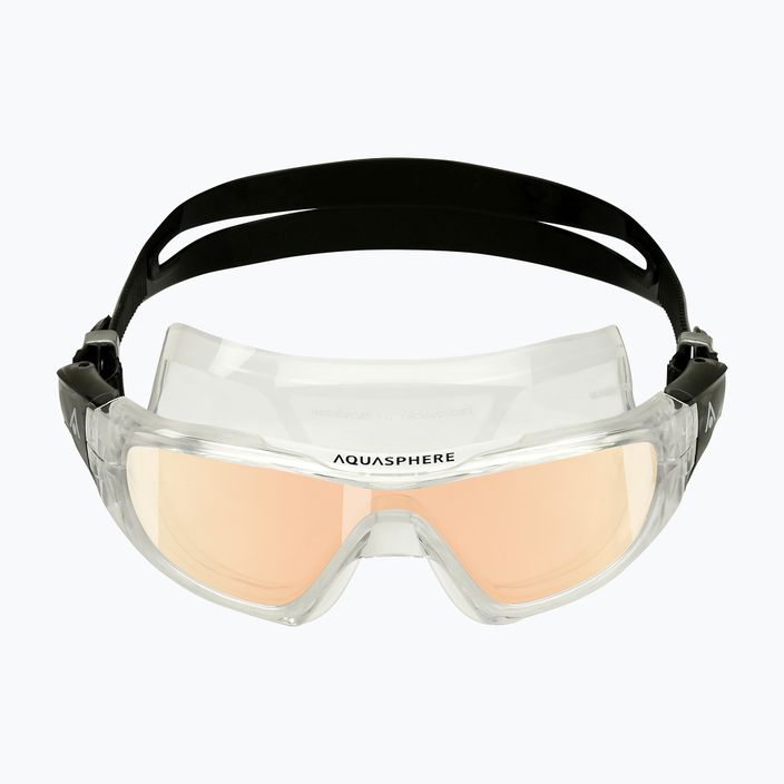 Aquasphere Vista Pro transparent/schwarz/spiegelnd schillernde Schwimmmaske MS5040001LMI 7