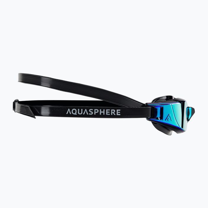 Aquasphere Xceed Schwimmbrille schwarz / schwarz / Gläser Spiegel gelb EP3200101LMY 3