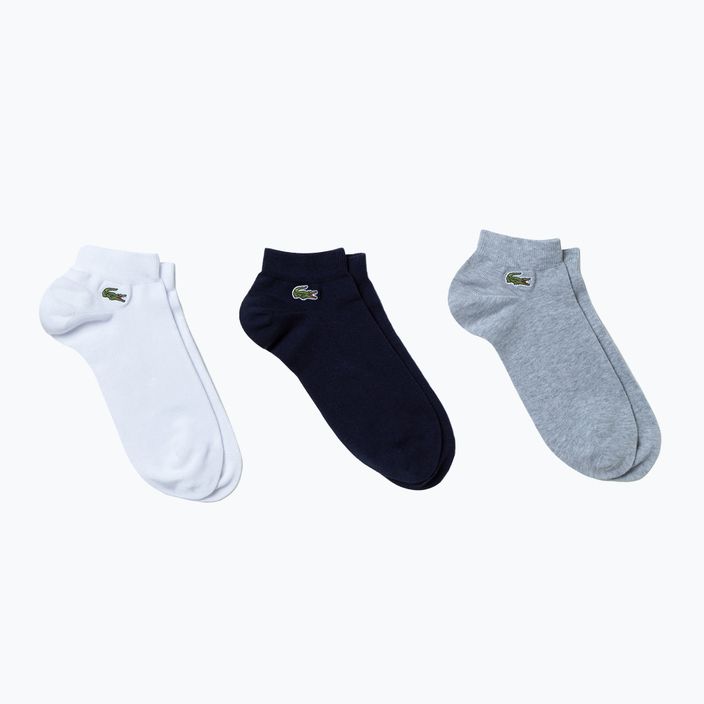 Socken Lacoste RA4183 3 Paar silver chine/navy blue/white