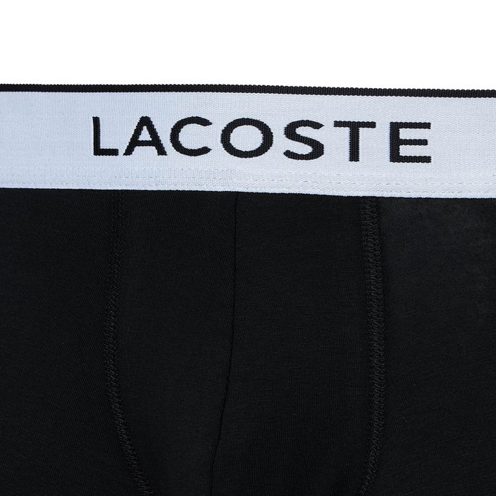 Lacoste Herren Boxershorts 5H8385 3 Paar schwarz 4