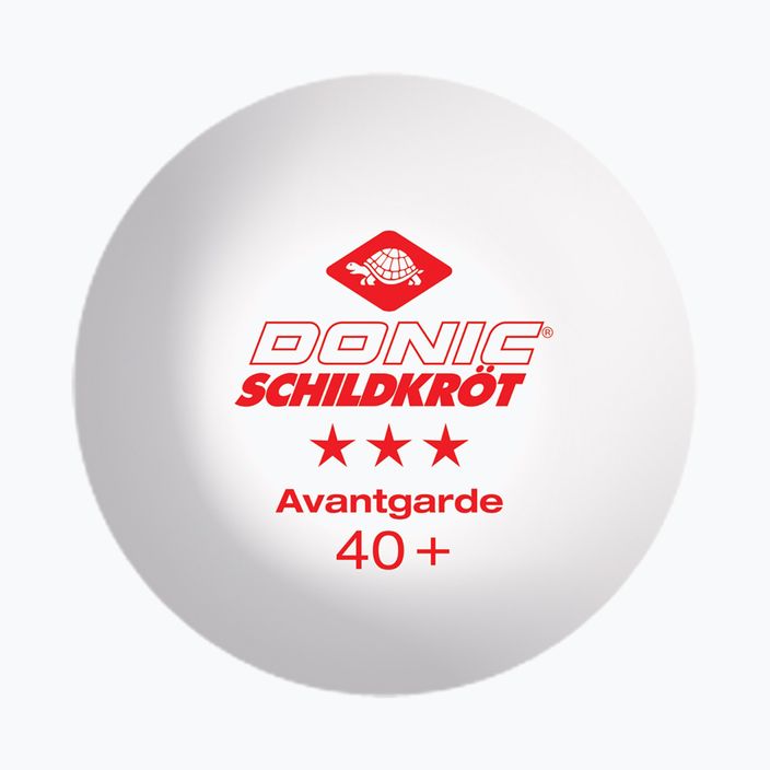 DONIC Schildkröt 3-Star Avantgarde Ball Poly 40+ 6 Stück Tischtennisbälle farbig 608533 2